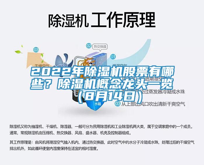 2022年除濕機股票有哪些？除濕機概念龍頭一覽（8月14日）