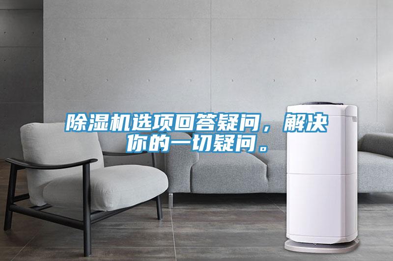 除濕機選項回答疑問，解決你的一切疑問。