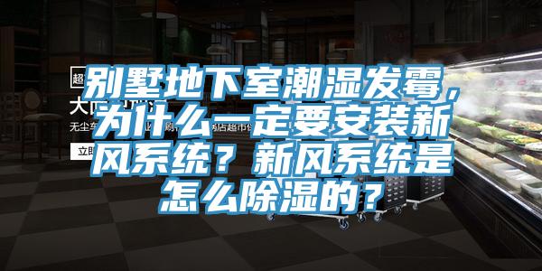 別墅地下室潮濕發霉，為什么一定要安裝新風系統？新風系統是怎么除濕的？