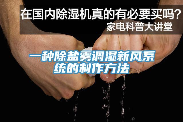 一種除鹽霧調(diào)濕新風系統(tǒng)的制作方法