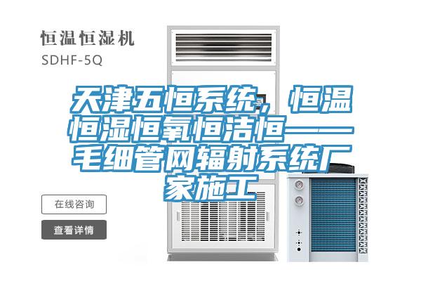 天津五恒系統，恒溫恒濕恒氧恒潔恒——毛細管網輻射系統廠家施工